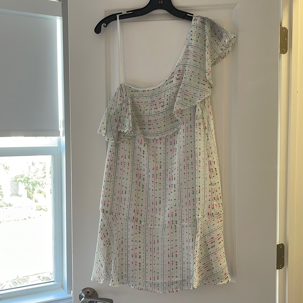 BCBG One shoulder dress